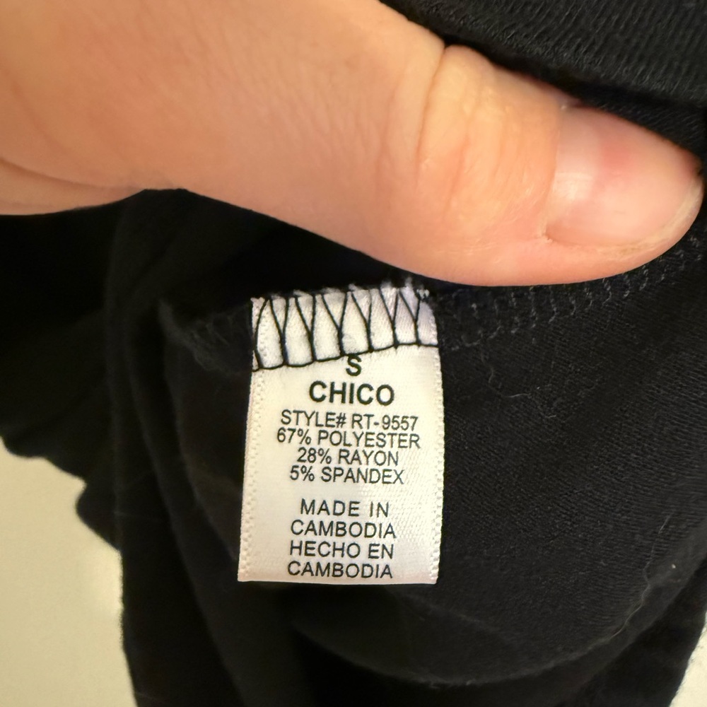 2/$30 Zenana Outfitters Black Long Roll Tab Sleeve Dress w/ Pockets – Size S - Picture 9 of 9